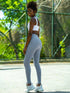 Legging bleu d'eau taille extra haute Lismina